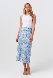 Luna Crepe Midi Slip Skirt