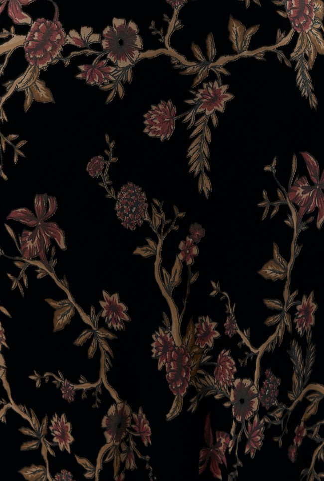 Maggie Floral Devoré Velvet Midi Skirt
