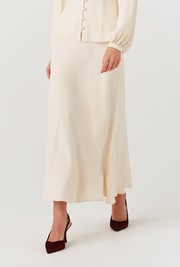Lyra Midi Satin Skirt