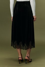 Solene Velvet Midi Skirt