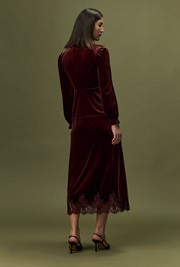 Solene Velvet Midi Skirt