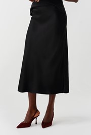 Luna Satin Midi Slip Skirt
