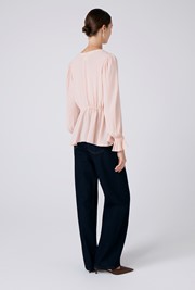Tabitha Crepe Tie Waist Blouse