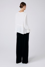 Tabitha Crepe Tie Waist Blouse