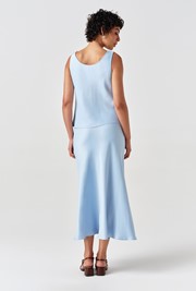 Nyla Cowl Neck Satin Top