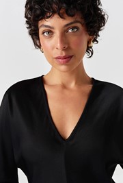 Lucille Long Sleeve Satin Top