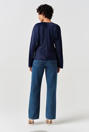 Lucille Long Sleeve Satin Top