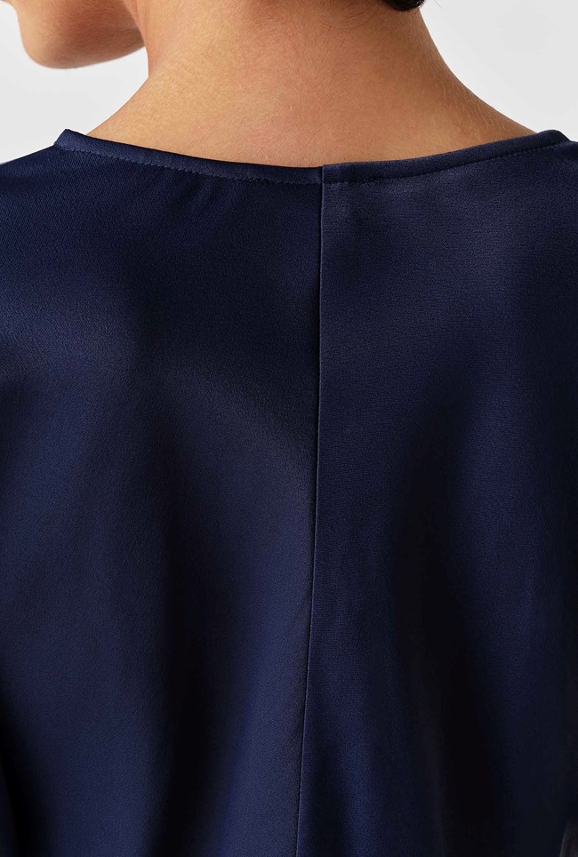 Lucille Long Sleeve Satin Top
