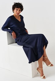 Lucille Long Sleeve Satin Top