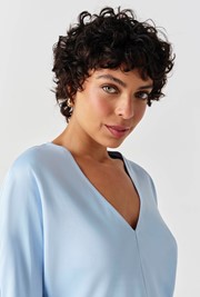Lucille Long Sleeve Satin Top