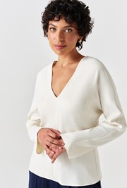 Lucille Long Sleeve Satin Top