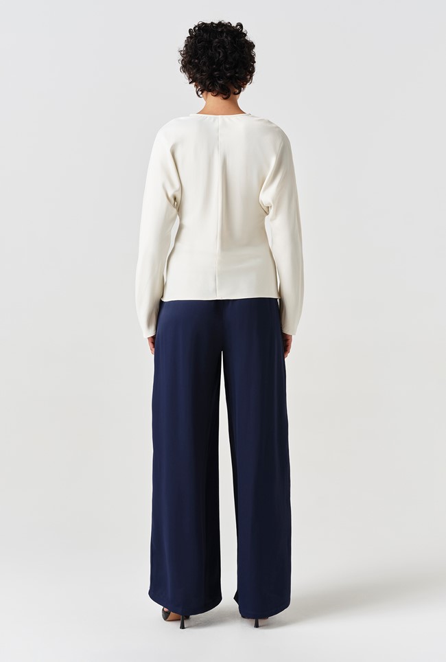 Lucille Long Sleeve Satin Top