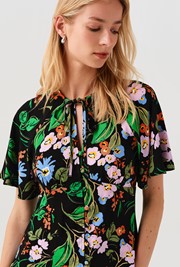 Frida Button Through Crepe Blouse