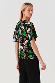 Frida Button Through Crepe Blouse