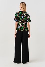 Frida Button Through Crepe Blouse