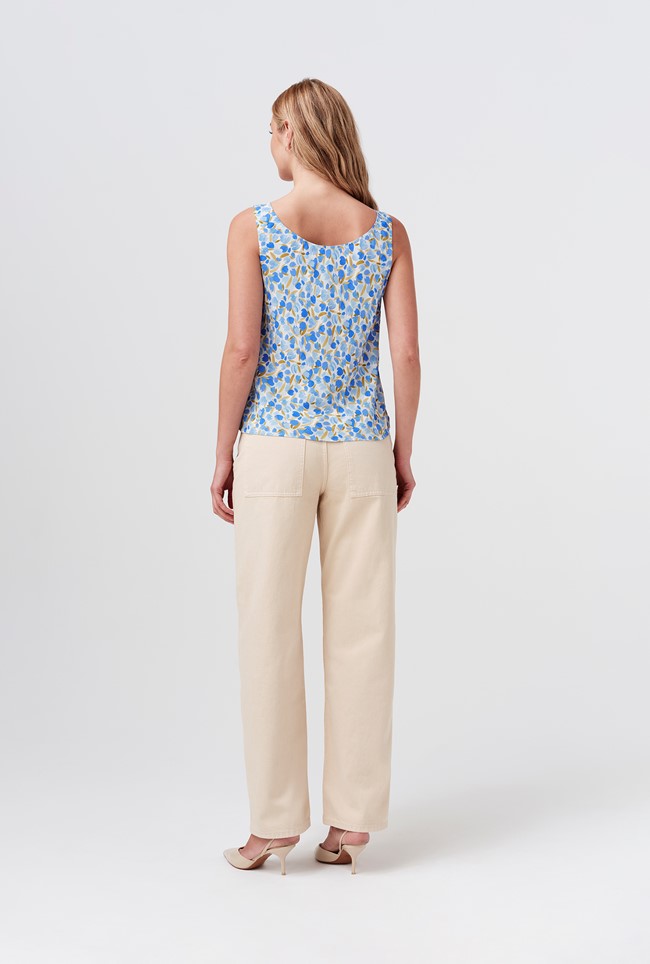 Nyla Cowl Neck Satin Top
