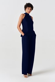 Reese High Neck Satin Top