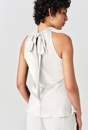 Reese High Neck Satin Top