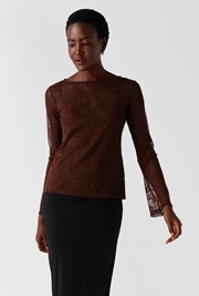Lindsay Lace Long Sleeve Top