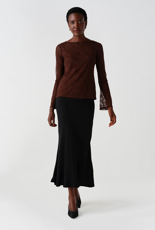 Lindsay Lace Long Sleeve Top