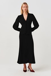 Edina V-Neck Button Through Blouse