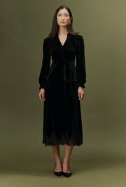 Orla Velvet Long Sleeve Top