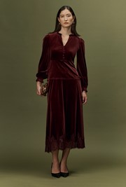 Orla Velvet Long Sleeve Top