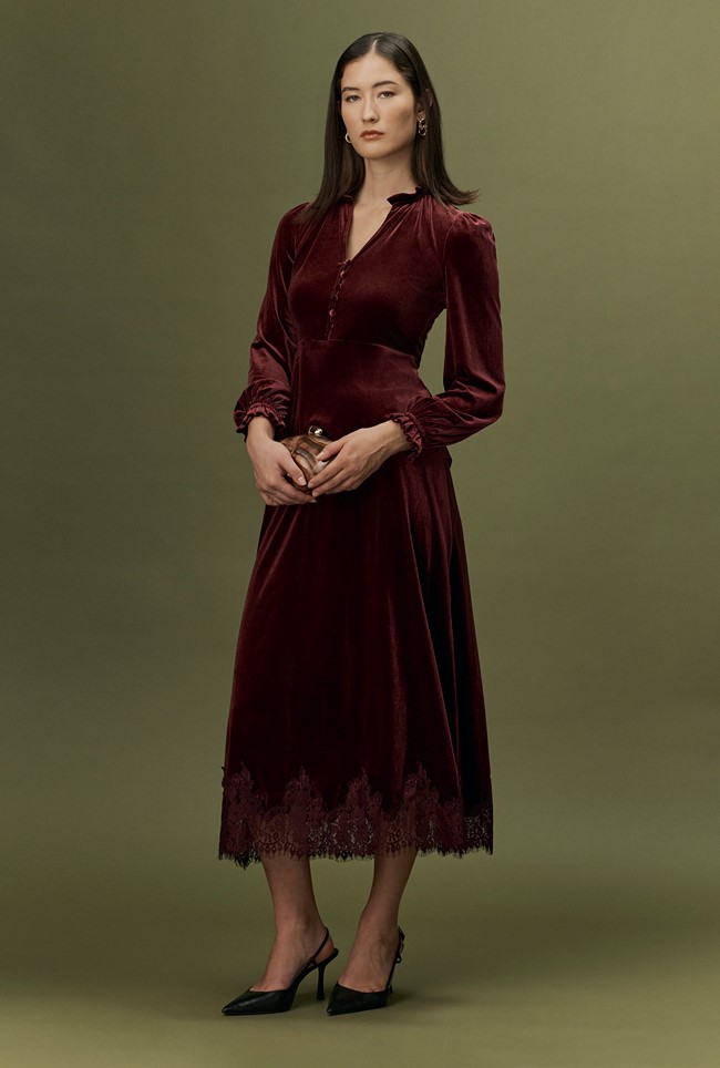 Orla Velvet Long Sleeve Top