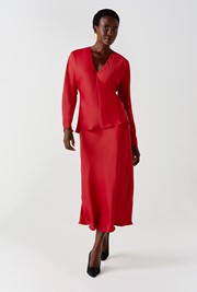 Lucille Long Sleeve Satin Top