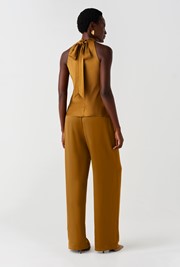 Reese High Neck Satin Top