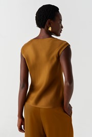 Alia Satin Cowl Neck Top