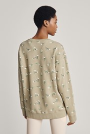 Embroidered Organic Loose Sweatshirt