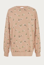 Embroidered Organic Loose Sweatshirt