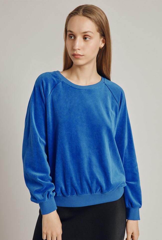 Velour Slouchy Top